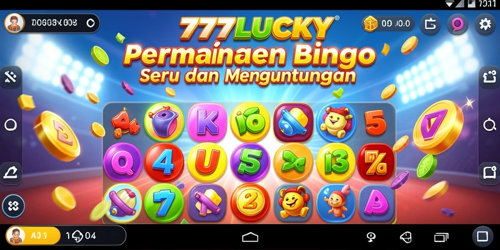 Tampilan gameplay Bingo yang mengasyikkan dan interaktif di 777LUCKY.