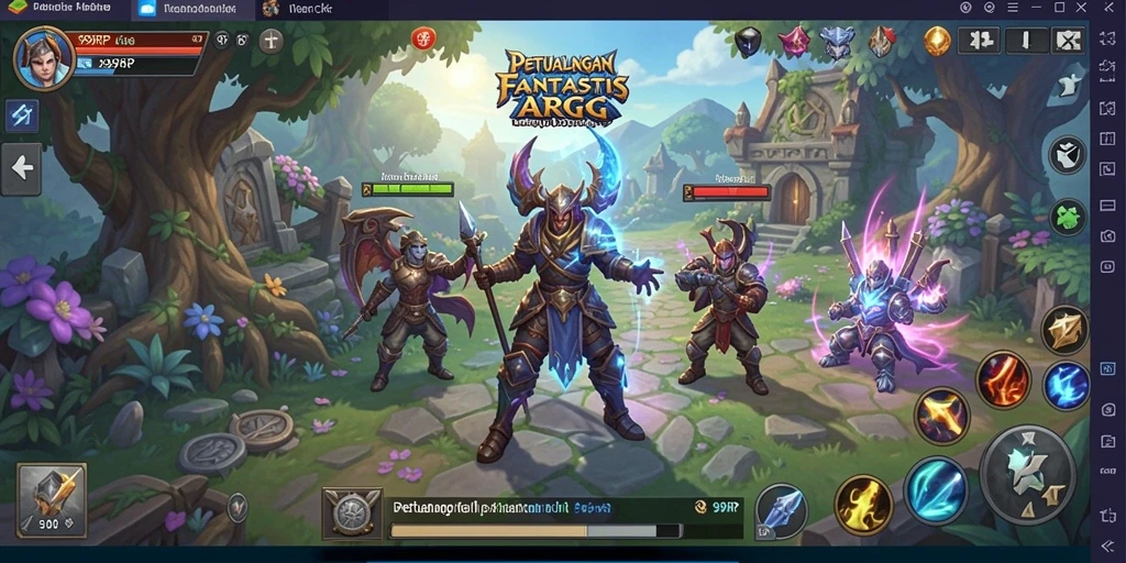 Gambaran gameplay seru dalam 99RP dengan aksi ARPG yang mendebarkan.