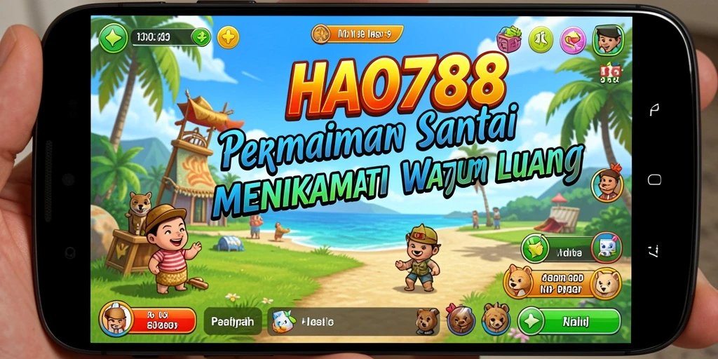 Screenshot menampilkan aksi gameplay yang ceria dan interaktif di HAO788.