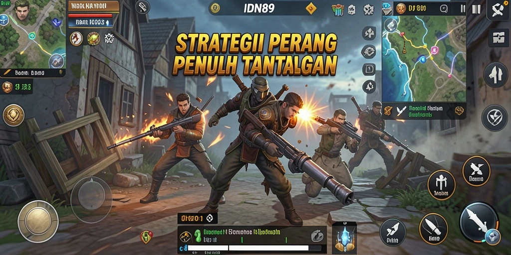 Tampilan gameplay mendebarkan dalam <strong>IDN89</strong> yang menunjukkan pertempuran strategi.