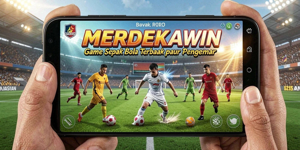 Tangkapan layar gameplay MERDEKAWIN menampilkan aksi seru di lapangan.