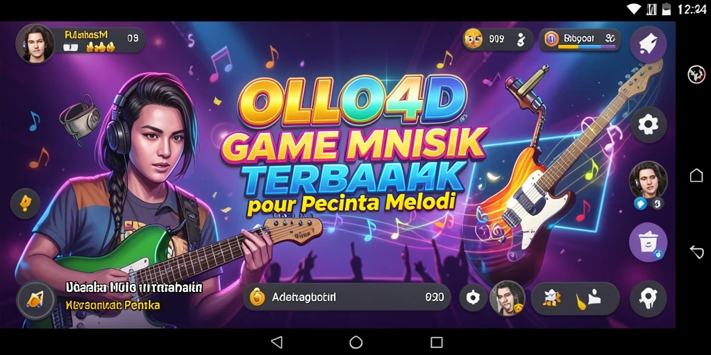 Tangkapan layar OLLO4D menampilkan pemain yang menikmati permainan musik.