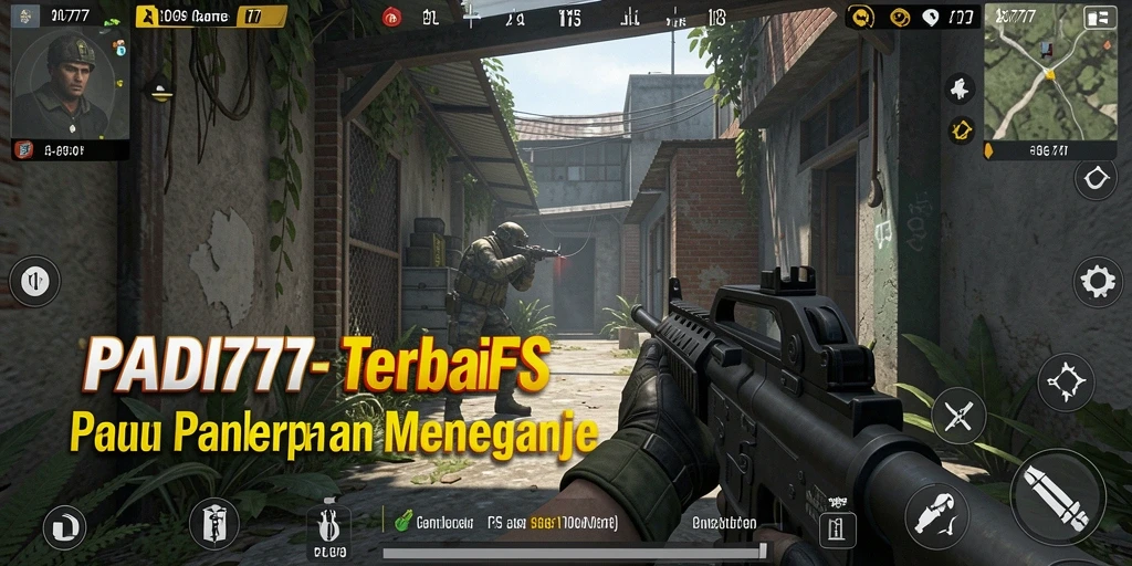Screenshot gameplay PADI777 dengan aksi pertempuran yang intens.