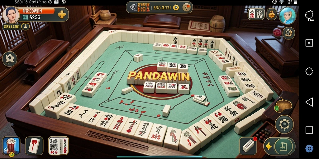 Gameplay seru dan menantang dalam PANDAWIN saat bermain Mahjong.