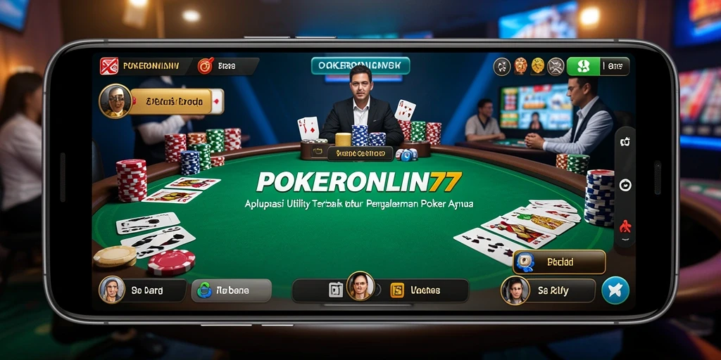 Tampilan utama POKERONLIN77 menunjukkan antarmuka yang modern dan responsif.