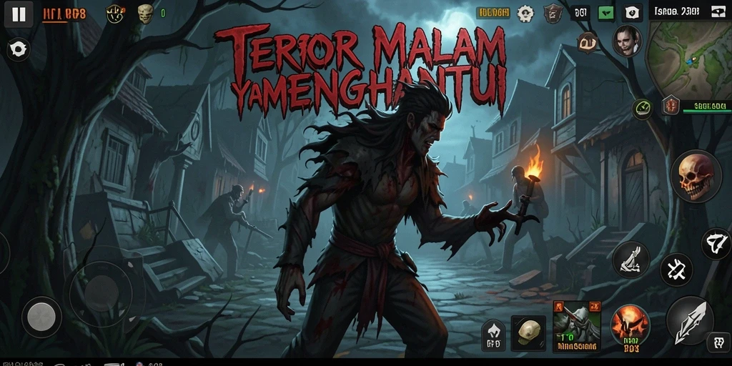 Screenshot RP8 menunjukkan suasana Horror yang mencekam dan menakutkan.