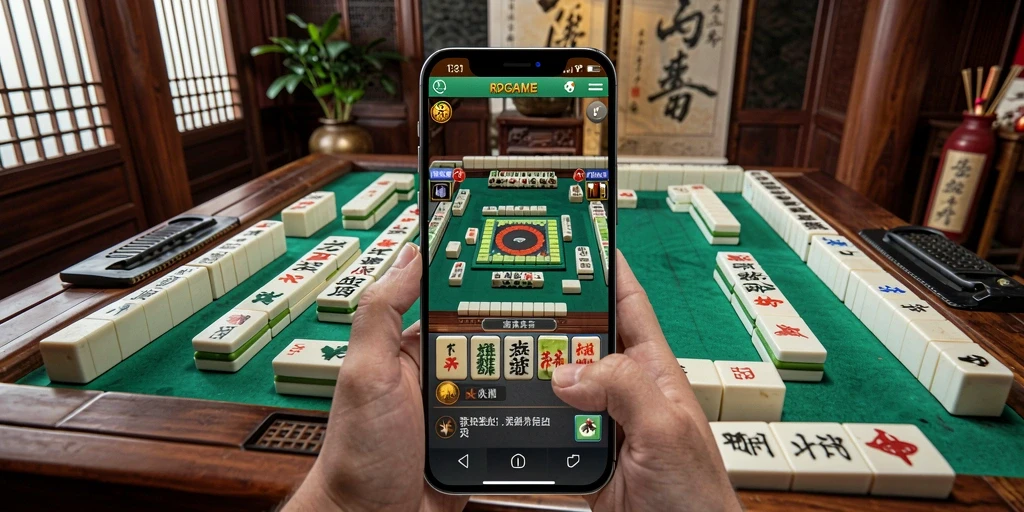 Tampilan menarik dari gameplay Mahjong di RPGAME.
