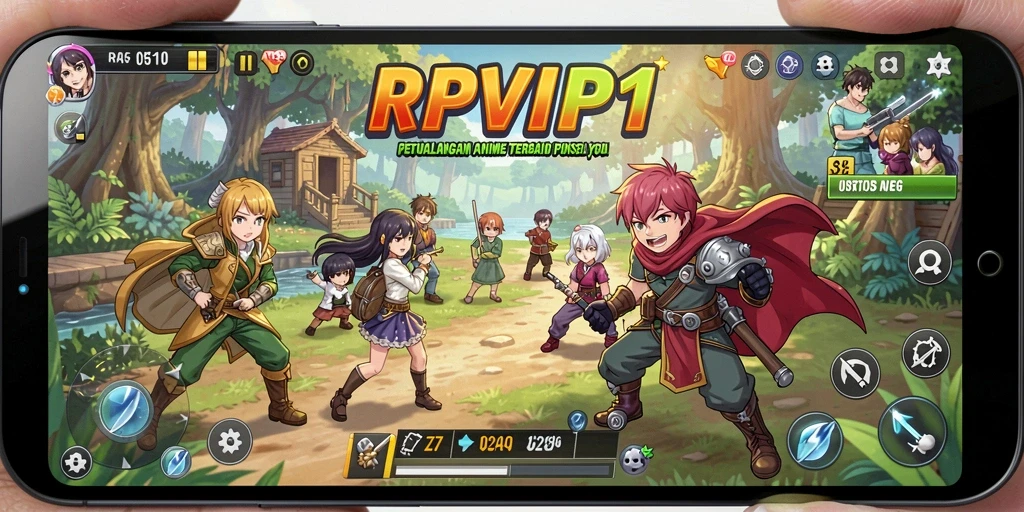 Gameplay seru dengan karakter anime yang menarik.