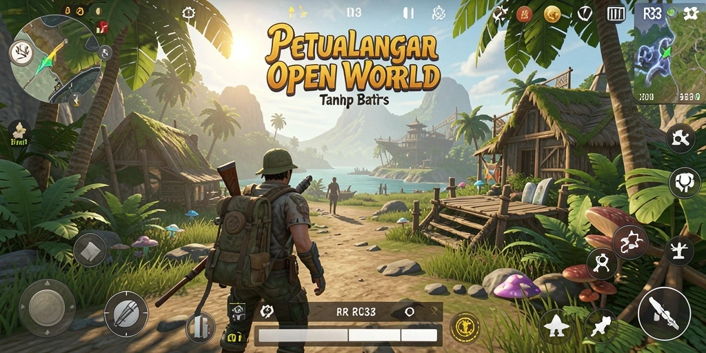 Tampilan gameplay menawan dalam dunia Open World RR33.