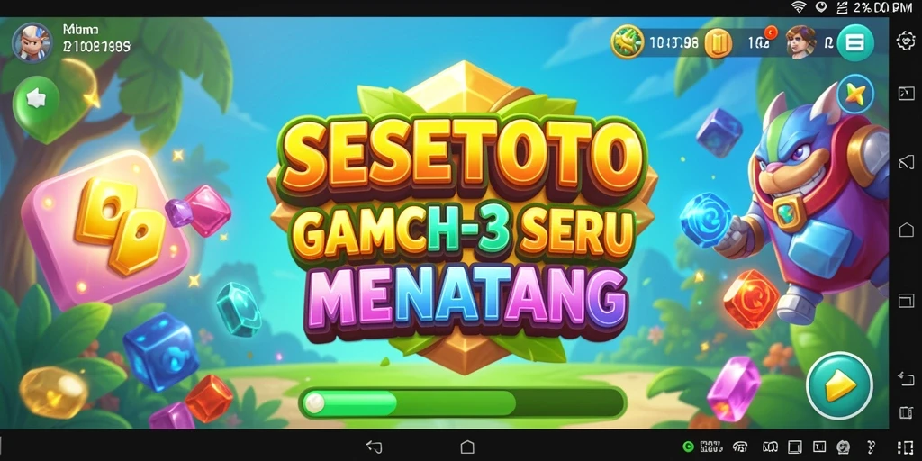 Tampilan gameplay SESETOTO yang seru dalam kategori Match-3.