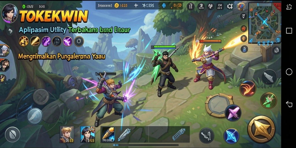 Tampilan antarmuka TOKEKWIN yang user-friendly.