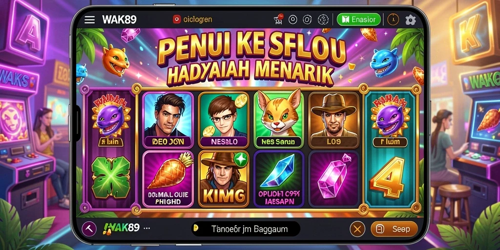 Tampilan gameplay menarik dari aplikasi slot WAK89.
