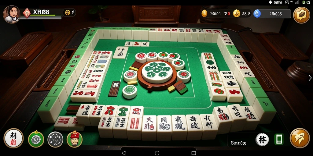 Screenshot XR88 menampilkan gameplay Mahjong yang menakjubkan.